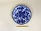 Assiette de Dîner Victorian Flowware Bleue avec Motif Berry, 1880s 1