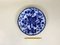 English Victorian Flow Blue Transferware Dinner Plate with Berry Pattern, 1880s 1