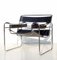 Bauhaus Black Leather Wassily Style Lounge Chair, 1960s 2