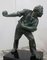 The Boules Player, Bronze Sculpture with Green Patina, Early Twentieth Century 4