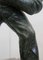Escultura The Boules Player, escultura de bronce con pátina verde, principios del siglo XX, Imagen 14