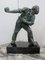 The Boules Player, Bronze Sculpture with Green Patina, Early Twentieth Century, Image 1