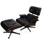 Eames Lounge Chair & Ottoman from Hille & Vitra, 1960s, Set of 2 5
