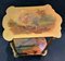 Antique Side Tables with Painted Scenes, Set of 2 4