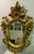 Espejo de madera dorada dorada, siglo XIX, Imagen 1