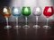 Copas de vino tinto grande de cristal de Murano, años 50. Juego de 5, Imagen 7