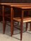 Mid-Century Danish Teak Nesting Tables with Tray, 1960s, Set of 3, Image 9