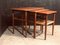 Mid-Century Danish Teak Nesting Tables with Tray, 1960s, Set of 3 7