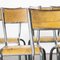 High Laboratory Stacking Dining Chairs or Barstools from Mullca, 1950s, Set of 6 5