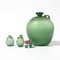 Green Murano Glass Vases Set, Set of 3 2