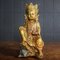 Vintage Chinese Crown Gold Buddha Statue, 1960s, Image 1