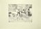 Dansac - Composition - Original Etching On Paper by Dansac - Mid-20th Century 2
