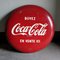 Große Französische Coca Cola Deckel Werbetafel 1