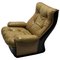 Vintage Leather Lounge Chair from Airborne International, 1970s, Imagen 1