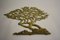 Vintage Brass Bonsai Wall Sculpture, 1960s 2