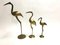 Large Vintage Brass Crane Birds, 1970s, Set of 3, Image 6