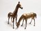 Large Brass Horse Statues, 1970s, Set of 2 3