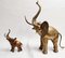 Large Brass Elephant Sculptures, 1970s, Set of 2 16