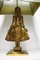 Large Carved Giltwood Buddha Table Lamp, 1960s, Image 10