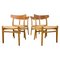 Sedie CH-23 di Hans J. Wegner per Carl Hansen & Son, Danimarca, anni '50, set di 4, Immagine 1