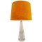 Mid-Century Crystal Glass Table Lamp by Vicke Lindstrand for Kosta, Sweden, Image 1