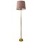 Mid-Century Timeglass Shaped Brass Floor Lamp from Asea, Sweden, 1960s, Image 1
