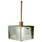 Mid-Century Ceiling Light with Hand Blown Green Glass by Carl Fagerlund for Orrefors, Image 1