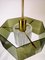 Mid-Century Ceiling Light with Hand Blown Green Glass by Carl Fagerlund for Orrefors 5