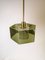 Mid-Century Ceiling Light with Hand Blown Green Glass by Carl Fagerlund for Orrefors, Image 3