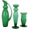 Green Glass from Orrefors, Sweden, Set of 3, Image 1