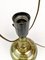 Lámpara de mesa sueca Art Déco de bronce y latón, Imagen 8