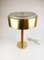 Swedish Mid-Century Table Lamp in Brass, Crystal and Wood from Boréns, Image 3