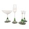 Verres Tulip Scandinaves par Nils Landberg pour Orrefors, Set de 4 1