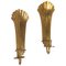 Mid-Century Brass Wall Candlesticks Holmström, Arvika, Sweden, 1950s, Set of 2, Image 1