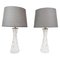 Swedish Mid-Century Crystal Table Lamps by Carl Fagerlund for Orrefors, Set of 2 1
