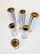 Swedish Modern Candelholders in Brass and Steel from Englesson, Sweden, 1970s, Set of 6 7