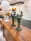 Large Art Deco Style Bronze Candleholders, Sweden, 1990s, Image 14