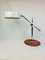 Mid-Century Brown Leather and Chrome Desk Lamp from Atelje Lyktan, Sweden, Image 2