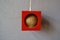 Space Age Red Ceiling Lamp, 1960s, Image 5