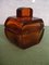 Art Deco Dressing Table Set Box & Brown Glass Perfume Bottle, 1930s, Set of 2 3