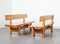 Pine Benches by Knud Friis & Elmar Moltke Nielsen for Friis & Moltke, 1960s, Set of 2 3