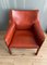 Cognac Leather Cab Lounge Chair by Mario Bellini, 1970s, Image 3