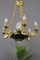 French Empire Style Bronze, Brass and Glass Chandelier, 1920s 28