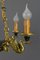 Lampadario in stile imperiale in bronzo, ottone e vetro, Francia, anni '20, Immagine 18