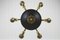 French Empire Style Bronze, Brass and Glass Chandelier, 1920s, Image 11