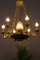 French Empire Style Bronze, Brass and Glass Chandelier, 1920s, Image 30