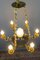 French Empire Style Bronze, Brass and Glass Chandelier, 1920s 20