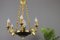 French Empire Style Bronze, Brass and Glass Chandelier, 1920s 12