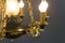 Lámpara de araña estilo Imperio francesa de bronce, vidrio y latón, años 20, Imagen 8