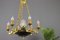 French Empire Style Bronze, Brass and Glass Chandelier, 1920s 5